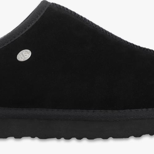 Mens Louis Sheepskin Slipper Black Extra Image 4